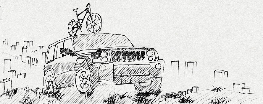 黑眼睛广告在法拉利自行车广告项目提案设计当中的创意设计提案稿之四