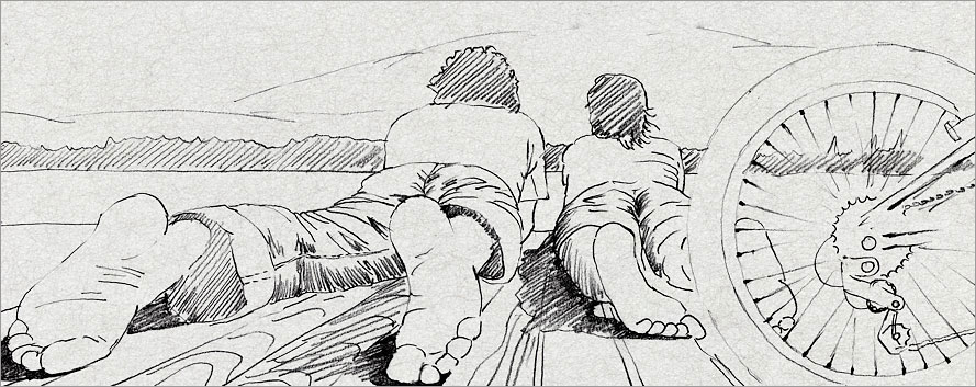 眼睛广告在法拉利自行车广告项目提案设计当中的创意设计提案稿之一