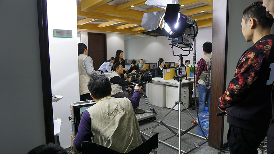 浩森企业专题片拍摄现场