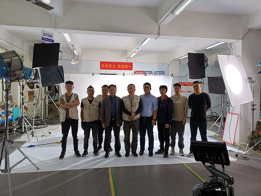 黑眼睛广告为泰乐康科技拍摄产品短视频现场