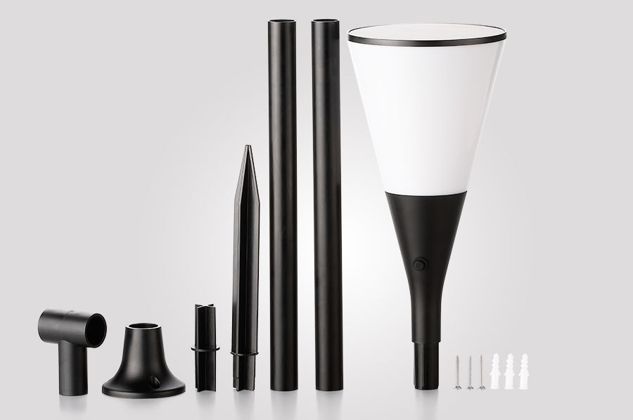 黑眼睛广告为倍绿拍摄的高脚杯火把灯实物图