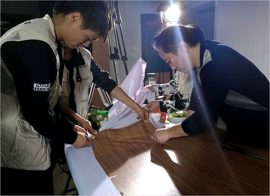 汉美驰双盘早餐机视频拍摄现场