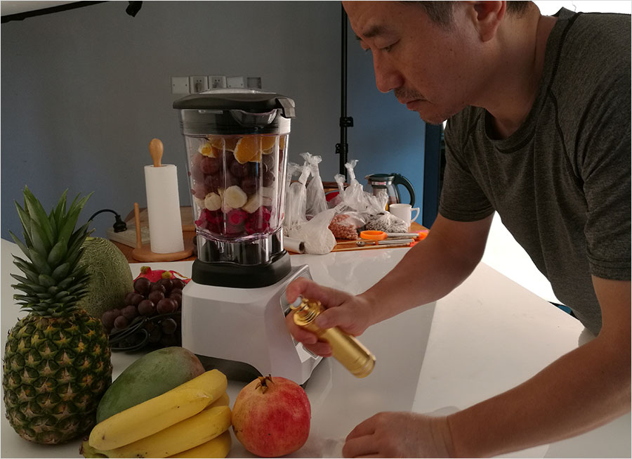 黑眼睛广告为汉美驰拍摄的破壁机系列